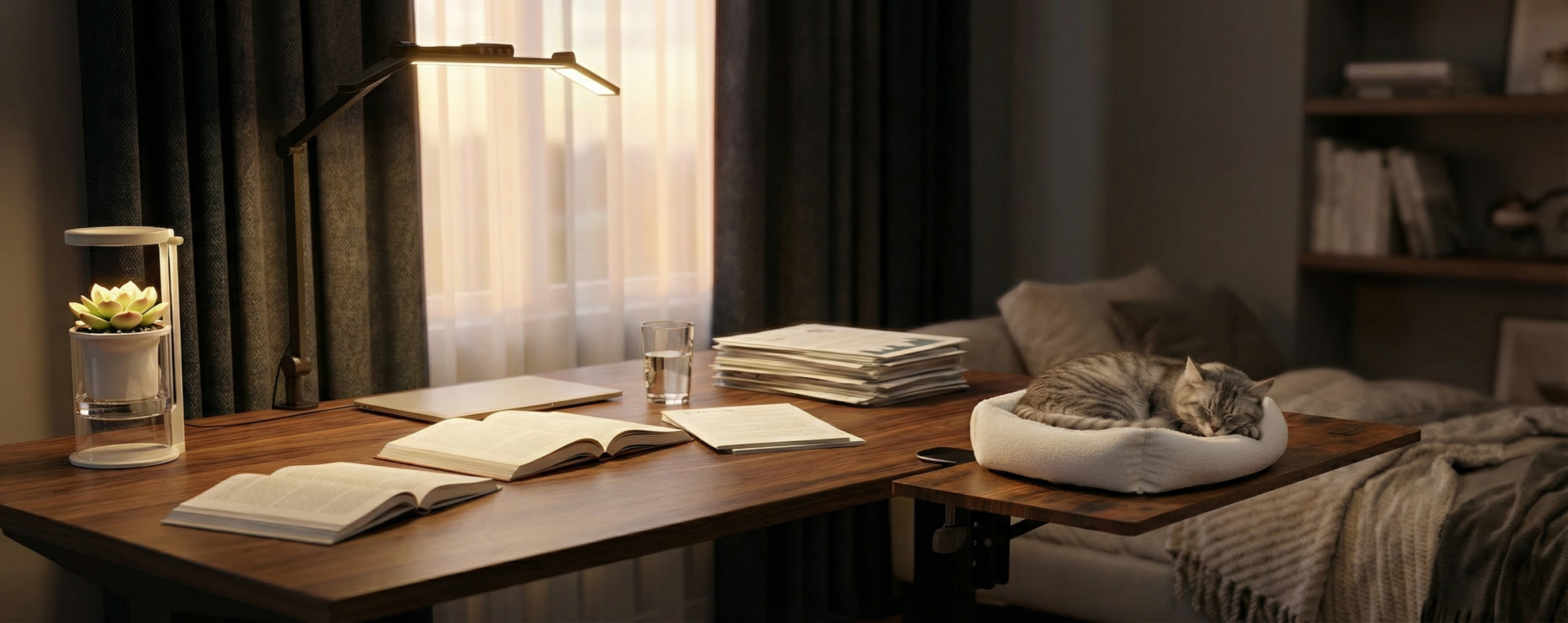 Spacetronik Schreibtischregal für Katzen